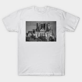 Sun Setting Over The Louvre - Monochrome T-Shirt